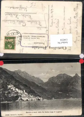 134224,Gandria e monti della Val Solda Lago di Lugano Kt Tessin