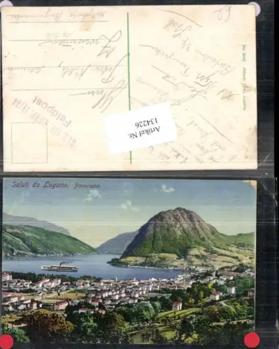 134226,Saluti di Lugano Kt Tessin 1914 Feldpost Gebirgs Infanterie