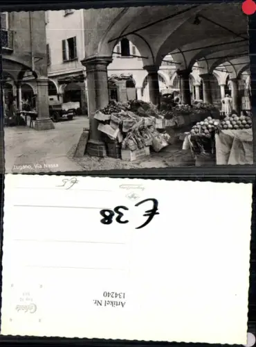 134240,Lugano Via Nassa Strassenpartie Kt Tessin