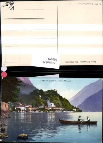 200691,Lago di Lugano San Mamette Totale Boot pub E. Goetz 4616 Kt Tessin