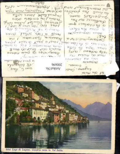 200696,Lago di Lugano Gandria Totale verso la Val Solda Kt Tessin