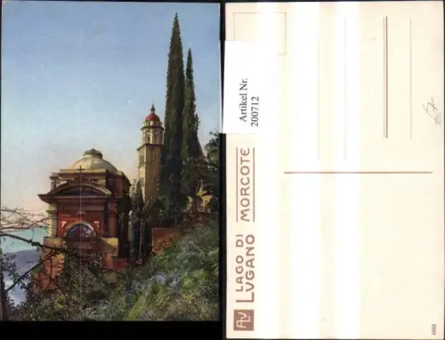 200712,Lago di Lugano Morcote Kirche Kt Tessin