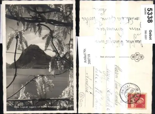 200718,Lago di Lugano col Monte S. Salvatore Partie Kt Tessin