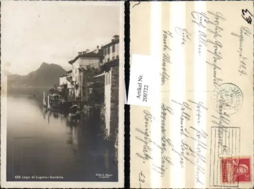 200722,Lago di Lugano Gandria Teilansicht Partie Kt Tessin