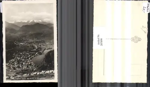 207890,Lugano Totale visto dal M.te S. Salvatore Kt Tessin