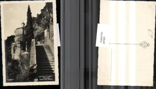 207891,Lago di Lugano Morcote Salita alla Chiesa Kirche Kt Tessin