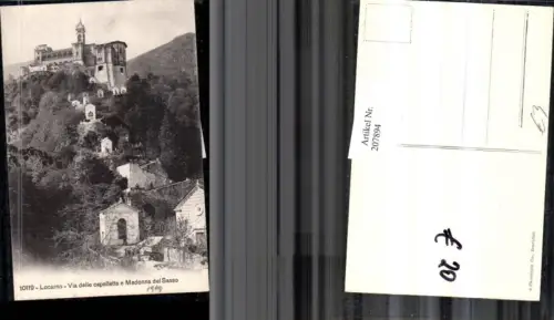 207894,Locarno Via delle capellette e Madonna del Sasso Kirche Kapellen Kt Tessin
