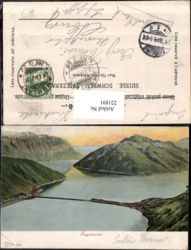 221891,Luganersee See b. Lugano Kt Tessin