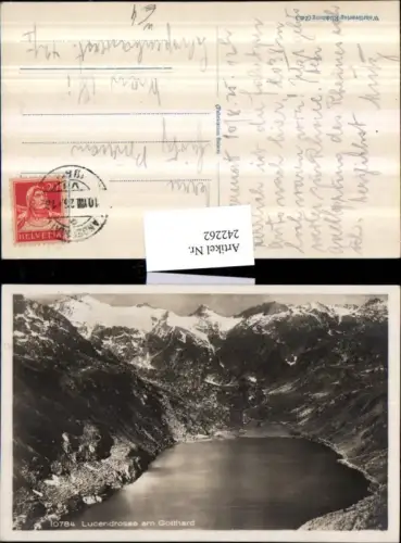 242262,Lucendrosee See am Gotthard b. Ariolo Bergkulisse Kt Tessin