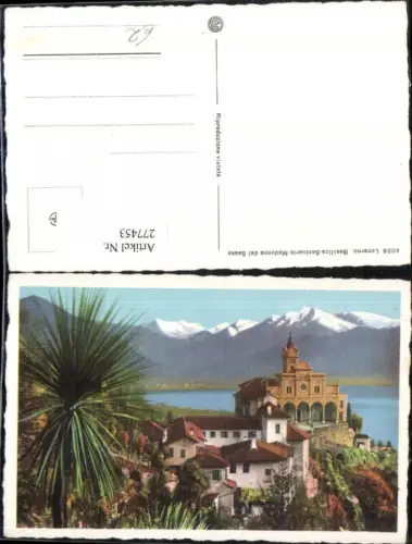 277453,Locarno Basilica-Santuario Madonna del Sasso Kirche Bergkulisse Kt Tessin