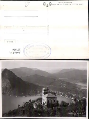 277456,Hotel Kulm Monte Bre b. Locarno Totale Bergkulisse Kt Tessin