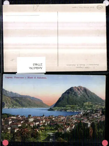 277463,Lugano Totale Panorama e Monte S. Salvatore Kt Tessin