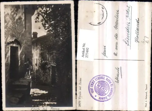 277492,Vicolo nel Ticino Gasse Kt Tessin WEKO FMMY Streuli Heiden Kt Appenzell Stempel
