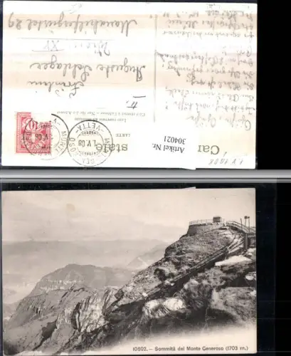 304021,Sommita del Monte Generoso b. Maroggia Bergkulisse Kt Tessin