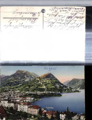 309789,Lugano Totale m. Monte Bre Bergkulisse Kt Tessin
