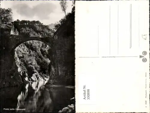 350898,Ponte nelle Centovalli Brücke Kt Tessin