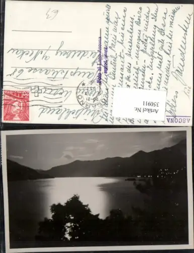 350911,Ascona See Bergkulisse Kt Tessin