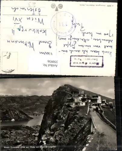 350936,Monte Generoso Hotel Vista sul Lago di Lugano Bergkulisse Kt Tessin