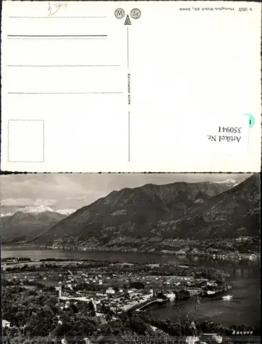 350941,Ascona Totale Bergkulisse Kt Tessin