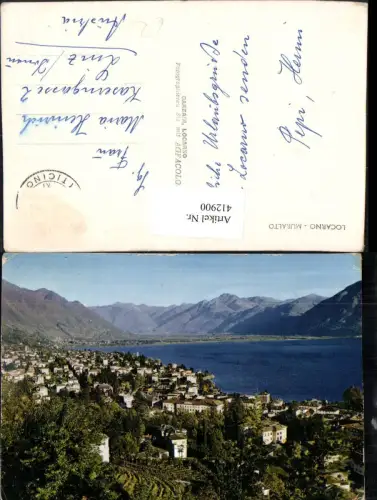 412900,Locarno Muralto Totale See Bergkulisse Kt Tessin