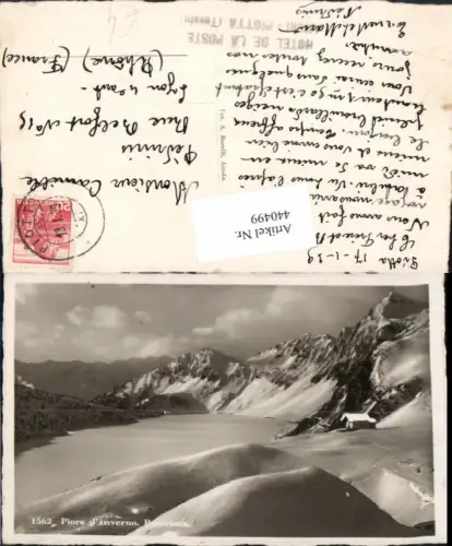 440499,Piora d'inverno Panorama Bergkulisse Kt Tessin