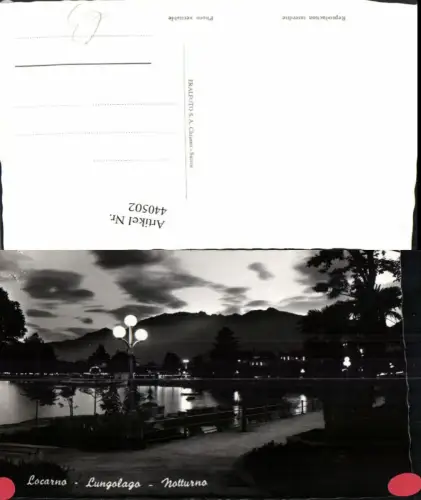 440502,Locarno Lungolago Notturno Motiv Kt Tessin