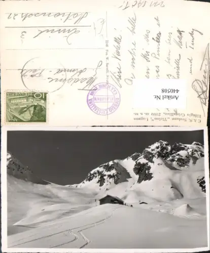 440508,Sezione Ticino Lugano Rifugio Cristallina Berghütte Kt Tessin