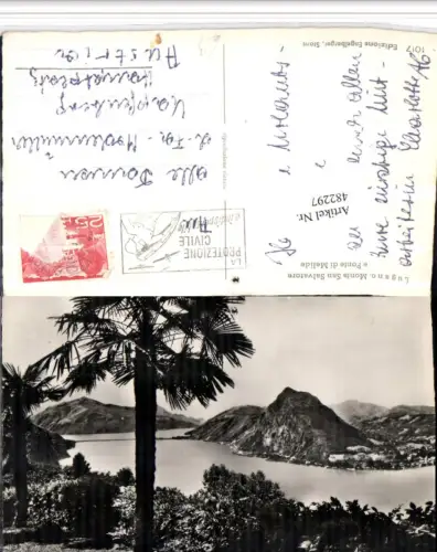 482297,Lugano Monte San Salvatore e Ponte di Melide Kt Tessin