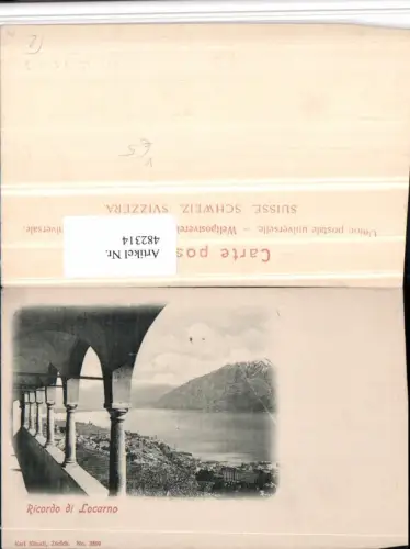 482314,Ricordo di Locarno Arkaden pub Karl Künzli 3559 Kt Tessin