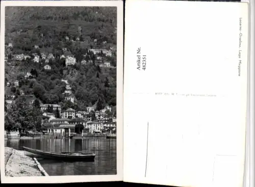 482351,Locarno Orselina Lago Maggiore Teilansicht Boot Kt Tessin