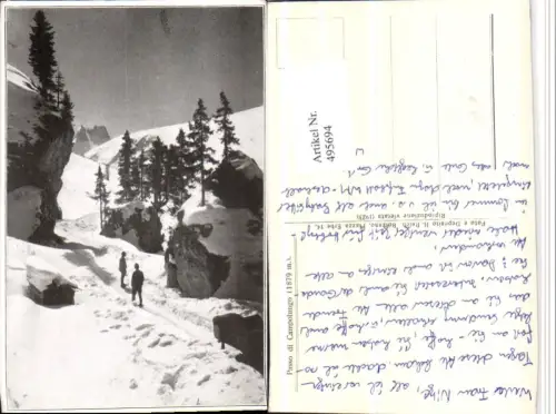 495694,Passo di Campolungo Winterlandschaft Felsen Kt Tessin
