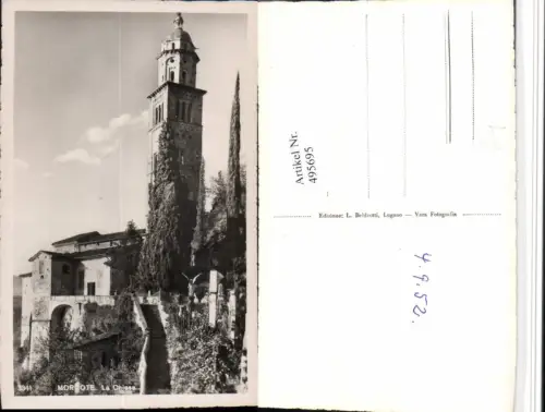 495695,Morcote La Chiesa Kirche Kt Tessin