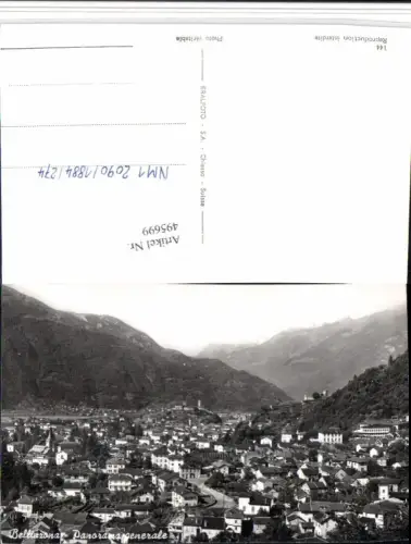 495699,Bellinzona Panorama Totale Bergkulisse Kt Tessin