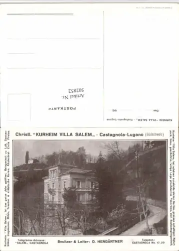 502852,Castagnola Lugano Kurheim Villa Salem Kt Tessin