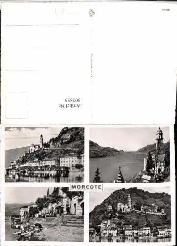 502855,Morcote Totale Kirche Mehrbildkarte Kt Tessin