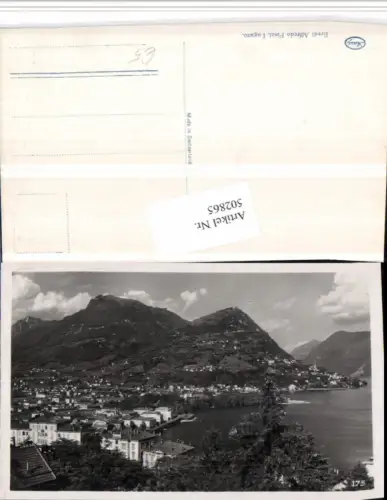 502865,Lugano Totale Bergkulisse Kt Tessin