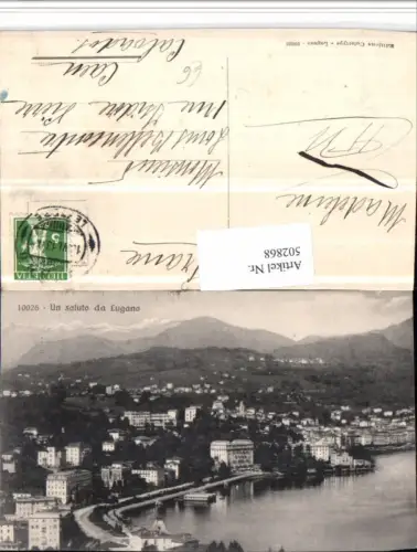 502868,Uri saluto da Lugano Totale Bergkulisse Kt Tessin