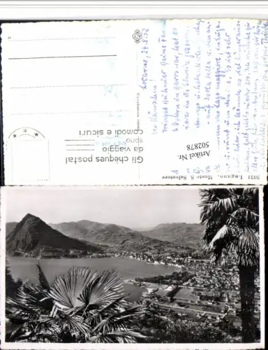502878,Lugano Monte San Salvatore Totale Bergkulisse Kt Tessin