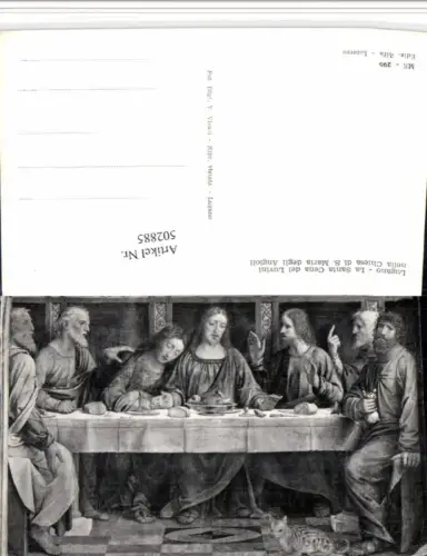 502885,Lugano Santa Cena Luvini nella Chiesa di S. Maria degli Angioli Kt Tessin