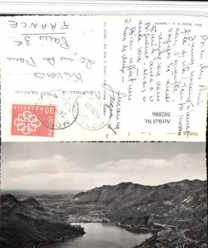 502886,Golfo di Morcote Bergkulisse Kt Tessin