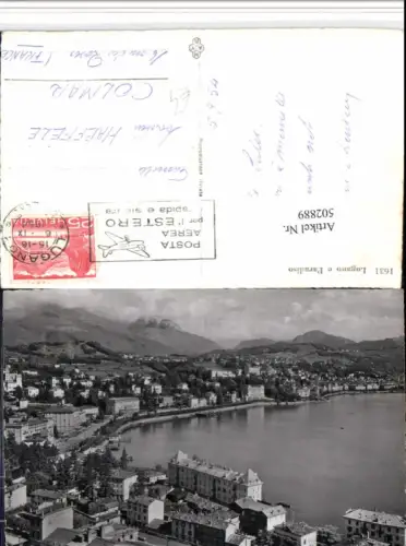 502889,Lugano e Paradiso Totale Bergkulisse Kt Tessin