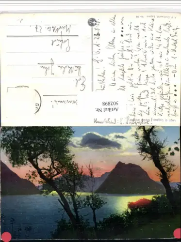 502898,Lago di Lugano See Bergkulisse Kt Tessin