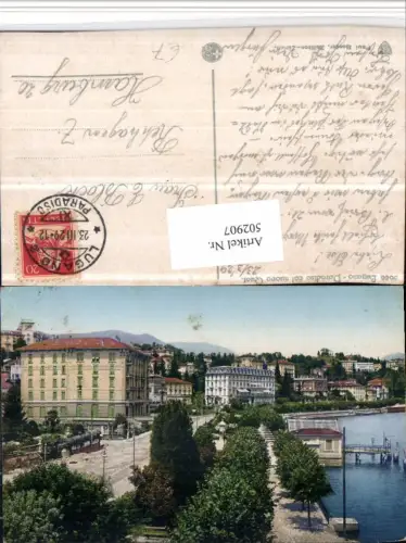 502907,Lugano Paradiso col nuovo Quai Teilansicht Kt Tessin
