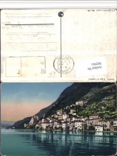 502911,Lago di Lugano Gandria Teilansicht Kt Tessin