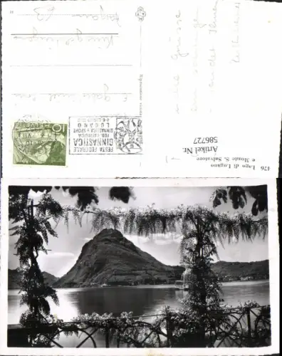 586727,Foto Ak Lago di Lugano e Monte S. Salvatore Switzerland