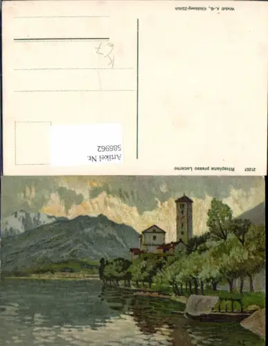 586962,Künstler Ak A. F. Rivapiana presso Lucarno Switzerland
