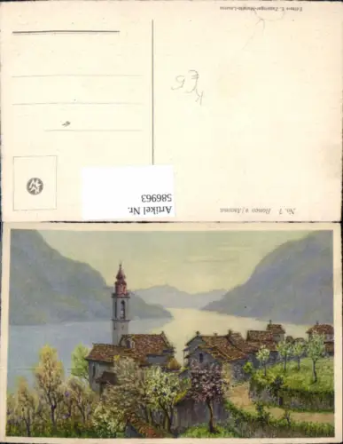 586963,Künstler Ak E. Zuppinger Ronco sopra Ascona Switzerland