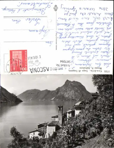587094,Foto Ak Gandria Lago di Lugano Monte S. Salvatore Switzerland