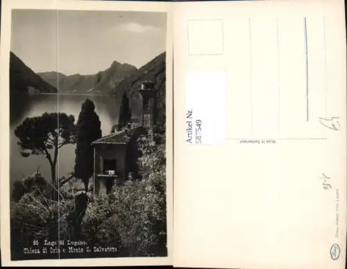 587549,Lago di Lugano Chiesa di Oria e Monte S. Salvatore Switzerland