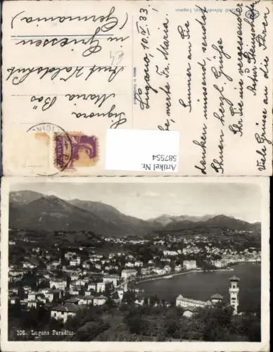 587554,Foto Ak Lugano Paradiso Lago di Lugano Switzerland
